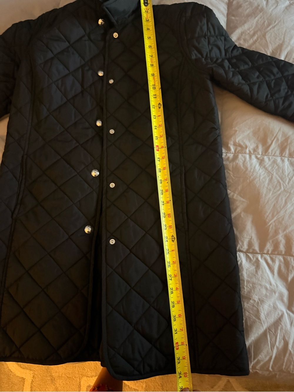 Lauren Ralph Lauren Black Quilted Snap-Front Jacket - Picture 7 of 9